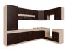 Modulinis virtuvės komplektas Mode Dark 129
