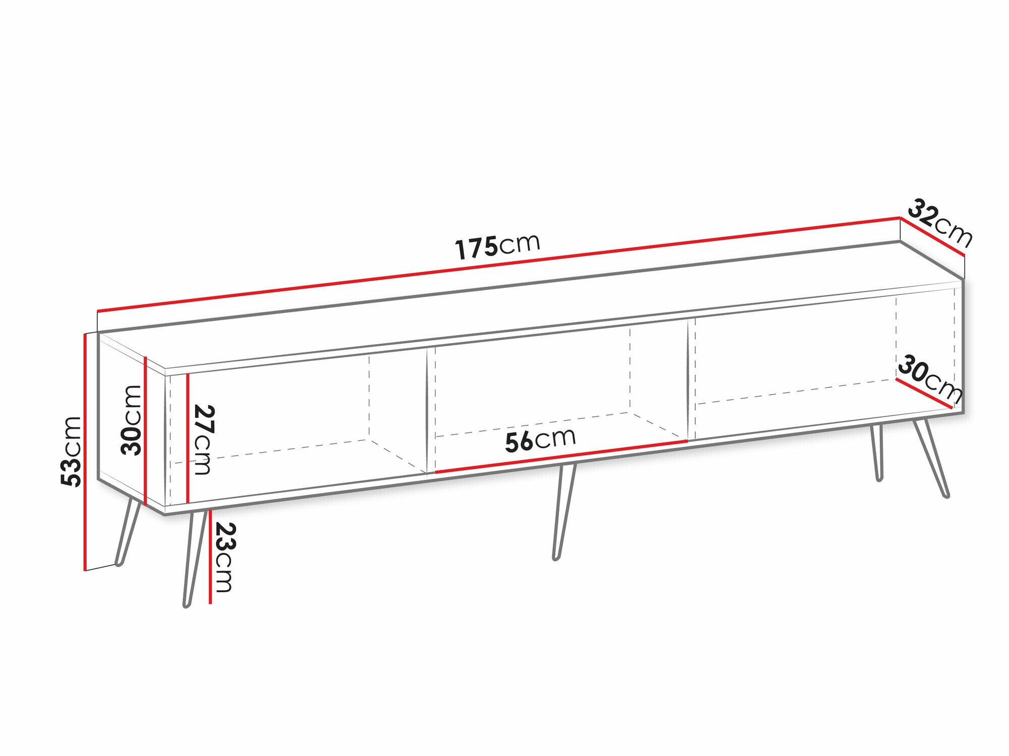 TV-bord Princal II (Fløde)