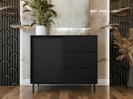 Kommode Comfivo Delruva 100 (Sort)