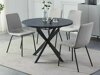 Tafel Detroit 115 (Zwart marmer)