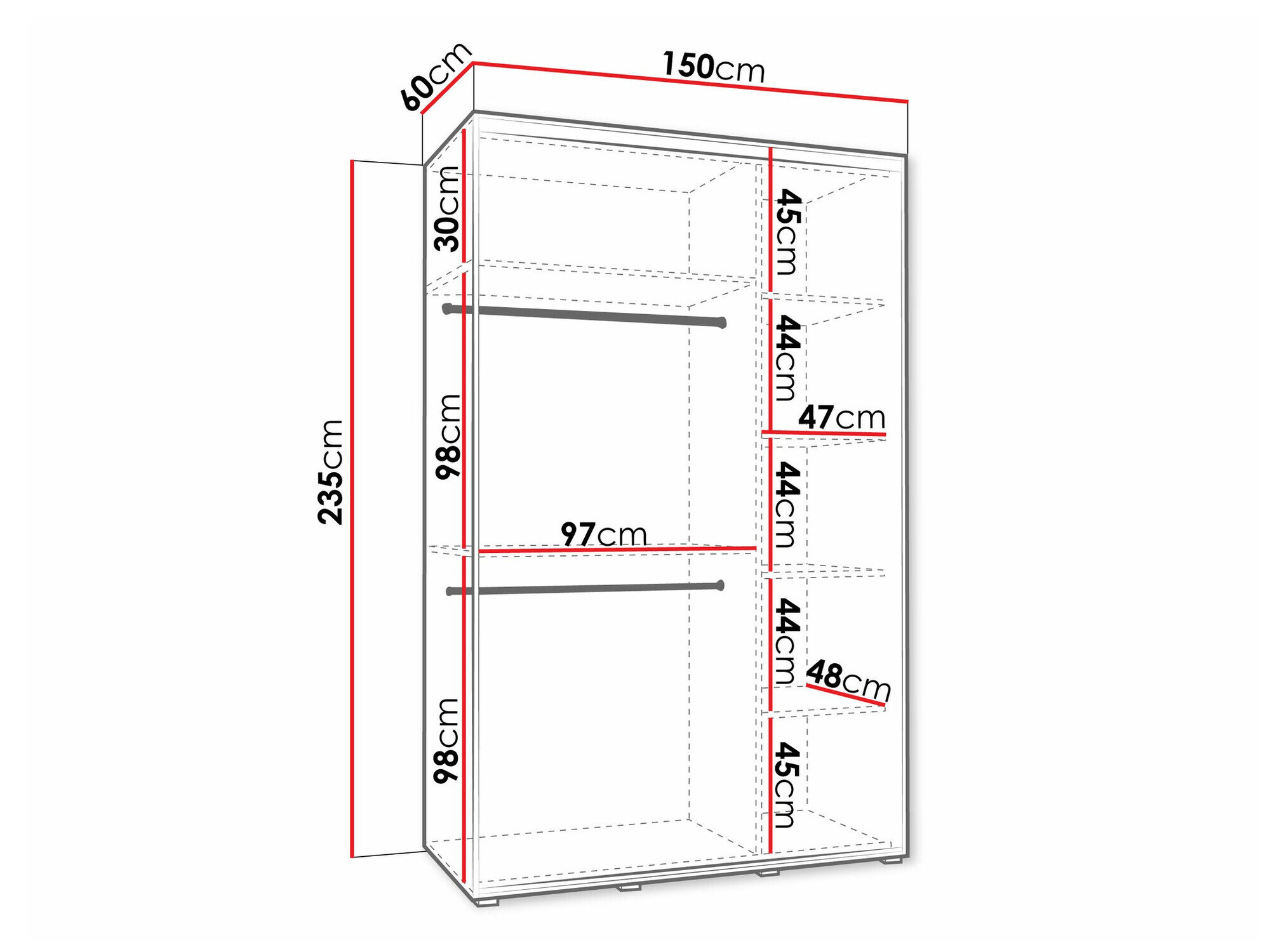Garderobeskab Hartford 494
