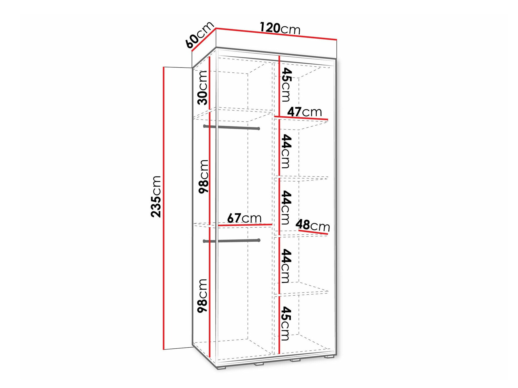 Garderobeskab Hartford 495