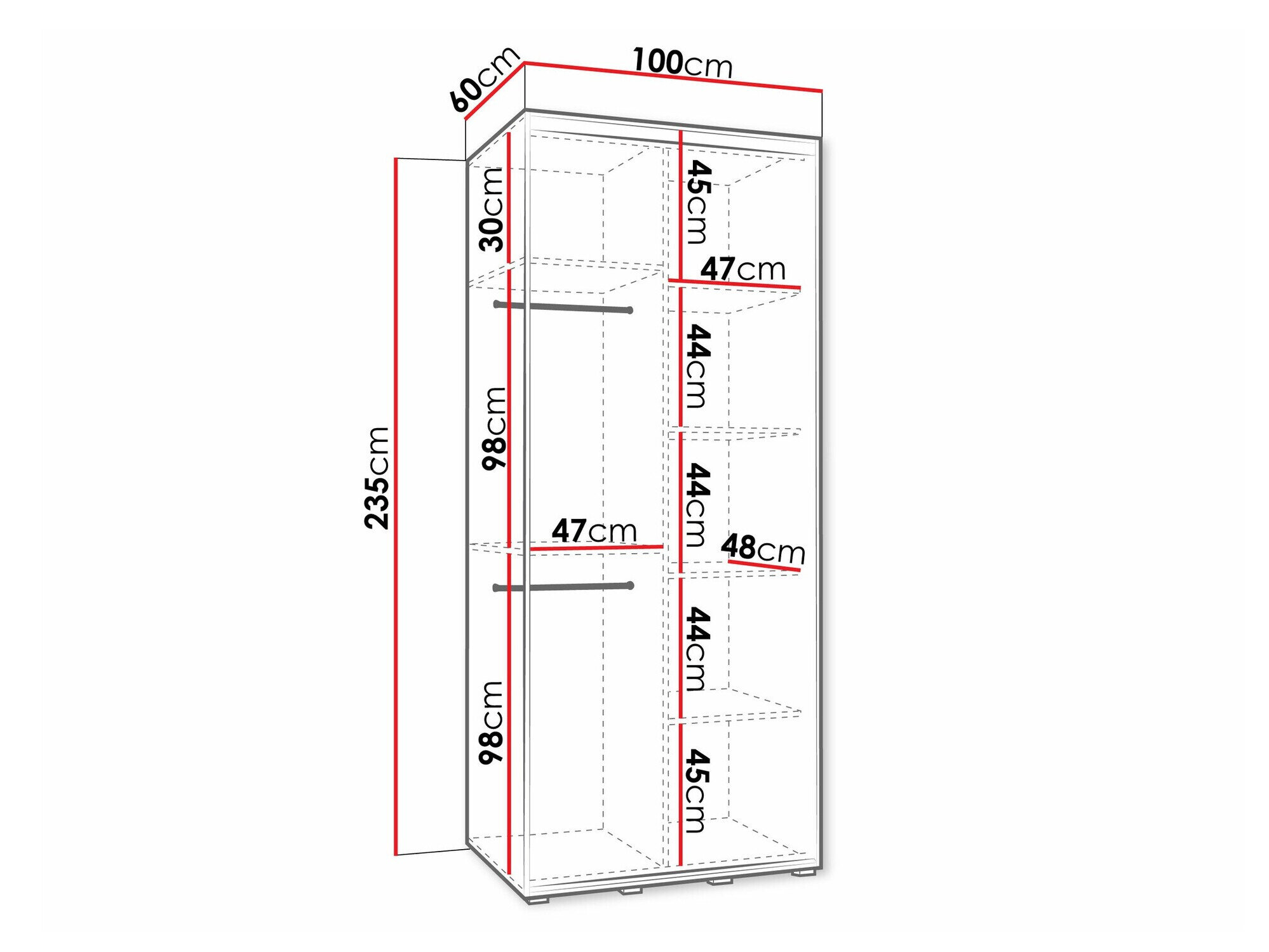 Garderobeskab Hartford 496