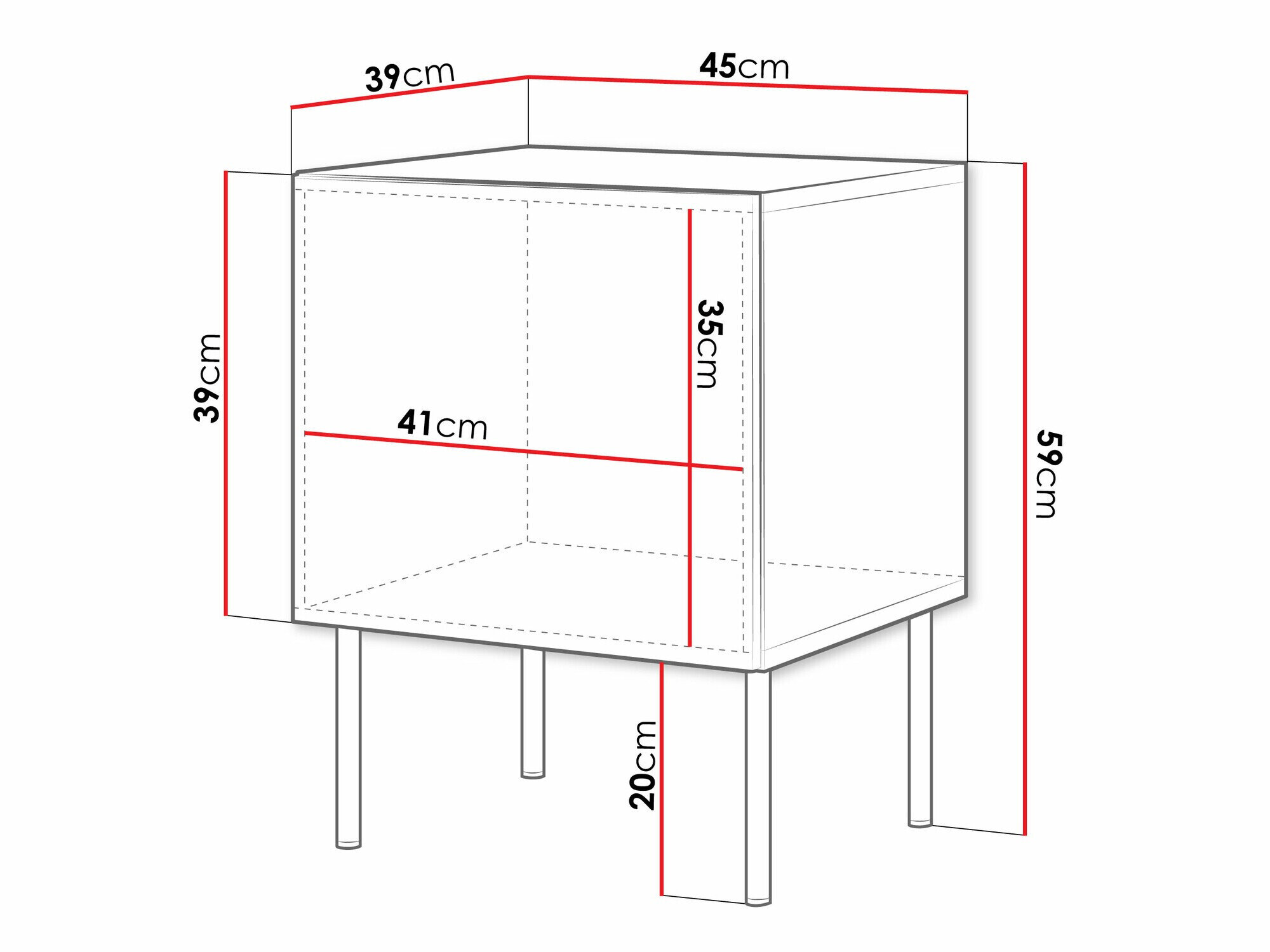 Natbordssæt Celra (Sort)