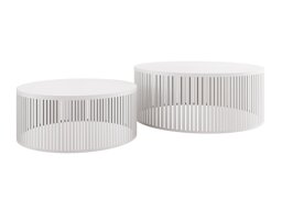 Set de măsuțe de cafea Prunis (Alb)