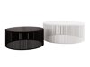 Set de măsuțe de cafea Prunis (Negru + Alb)