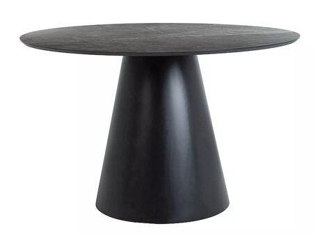 Tisch Detroit 137 (Grauer Marmor + Schwarz)