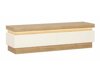 TV-meubel Feldeli 101 (Riviera eiken + Glanzend wit)