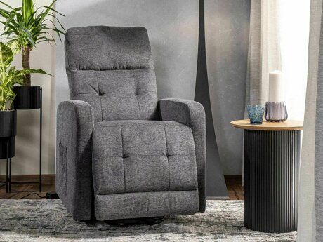 Relaxfauteuil Detroit 197 (Donkergrijs)