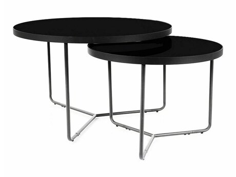 Salontafel set Detroit 252 (Zwart)