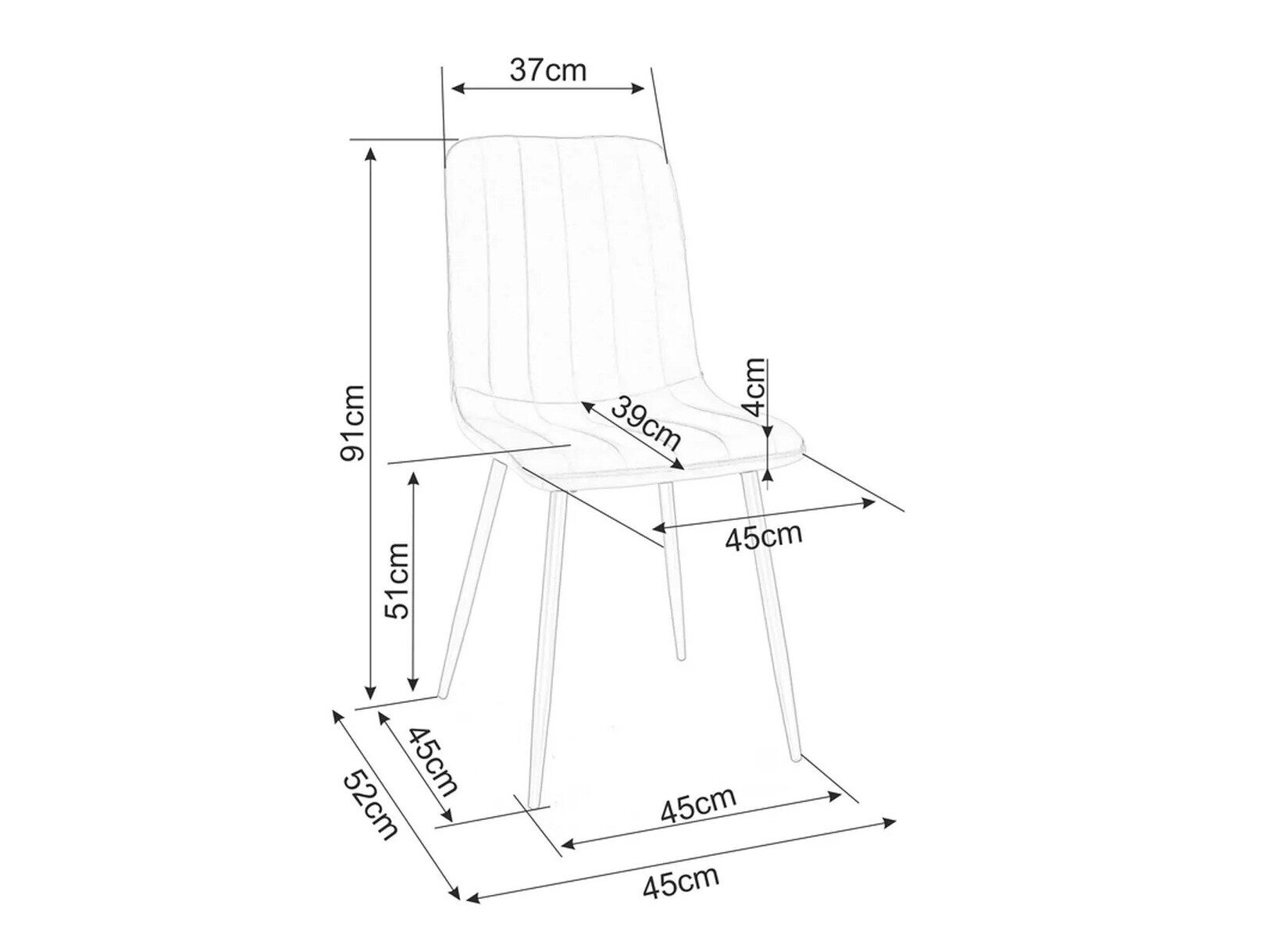 Stol Detroit 287 (Beige)