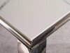 Tafel Detroit 323 (Zilver + Wit marmer)