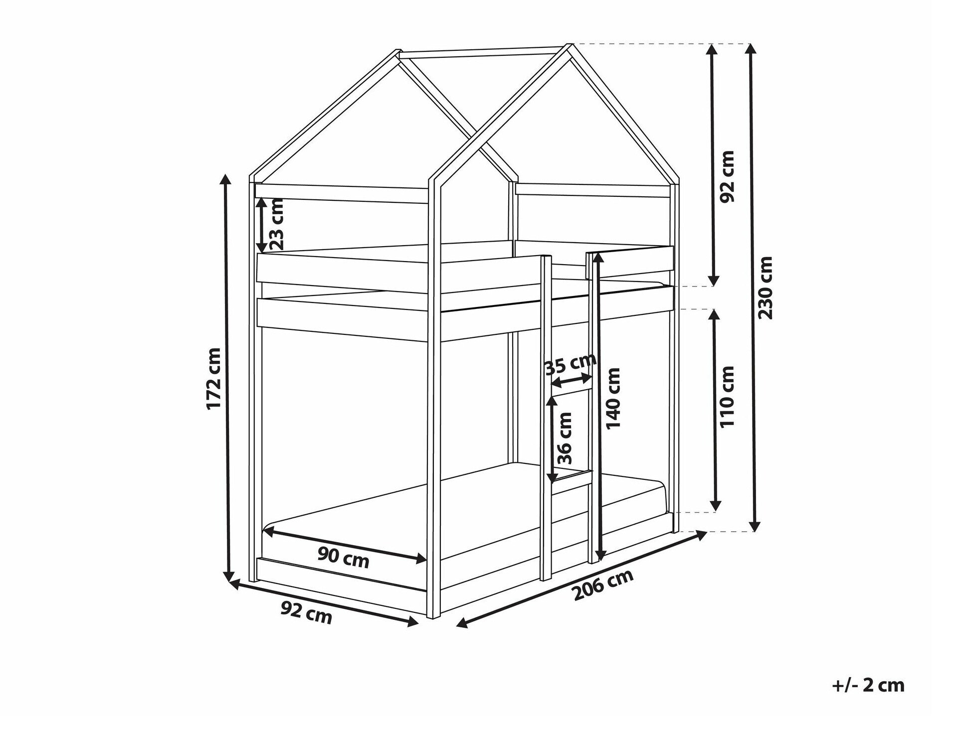 Krevet Berwyn 1999 (Bijela)