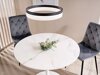 Table Detroit 378 (Marbre blanc + Blanc)