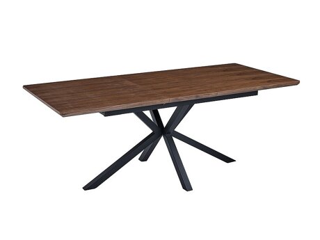 Tafel Detroit 374 (Notenhout + Zwart)