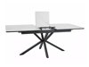 Tafel Detroit 374 (Wit marmer + Zwart)