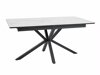 Tafel Detroit 374 (Wit marmer + Zwart)