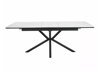 Tafel Detroit 374 (Wit marmer + Zwart)