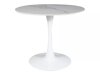 Tafel Detroit 378 (Wit marmer + Wit)