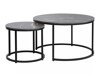 Salontafel set Detroit 397 (Zwart marmer)