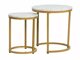 Salontafel set Detroit 398 (Wit marmer)