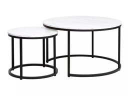 Set de măsuțe de cafea Detroit 397 (Marmură albă)