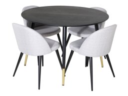 Set de mese Dallas 1191 (Gri deschis + Negru)