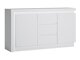 Commode Feldeli 103 (Blanc + Blanc brillant)