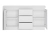 Commode Feldeli 103 (Blanc + Blanc brillant)