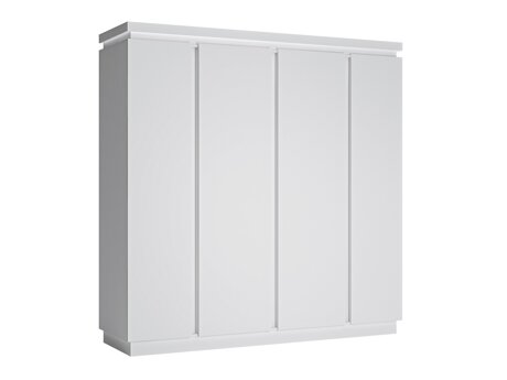 Garderobeskab Feldeli 116 (Hvid + Glansfuld hvid)