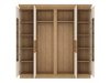 Kledingkast Feldeli 116 (Riviera eiken + Glanzend wit)