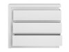 Kommode Feldeli 108 (Hvid + Glansfuld hvid)