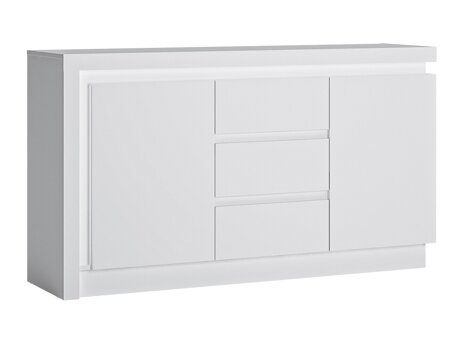 Ladekast Feldeli 103 (Wit + Glanzend wit)