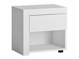 Table de chevet Feldeli 113 (Blanc + Blanc brillant)