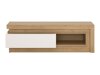 TV-meubel Feldeli 102 (Riviera eiken + Glanzend wit)