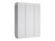 Armoire Feldeli 115 (Blanc + Blanc brillant)