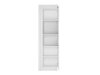 Boekenkast Feldeli 111 (Wit + Glanzend wit)