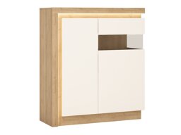 Ormarić Feldeli 112 (Riviera hrast + Sjajno bijela)