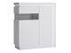 Sideboard Feldeli 112 (Weiss + Weiss glänzend)