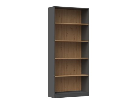 Boekenkast Mandeville 253 (Antraciet + Artisan eiken)