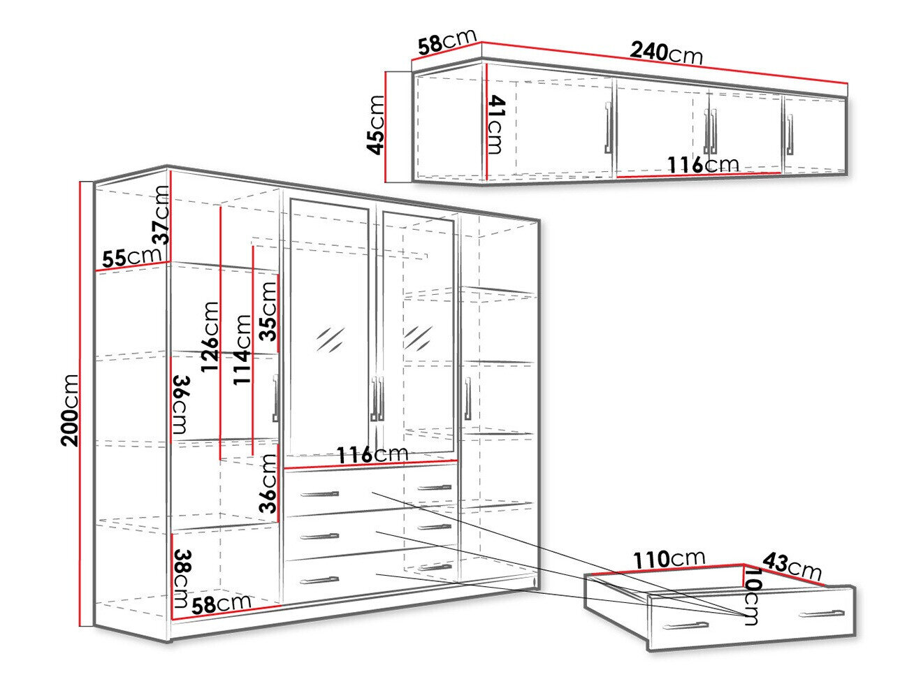 Garderobeskab Dortivu 151 (Ja)