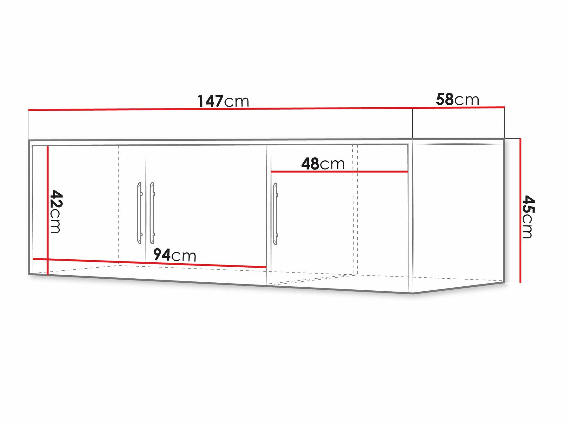 Dressoir Dortivu I (Wellington eik)