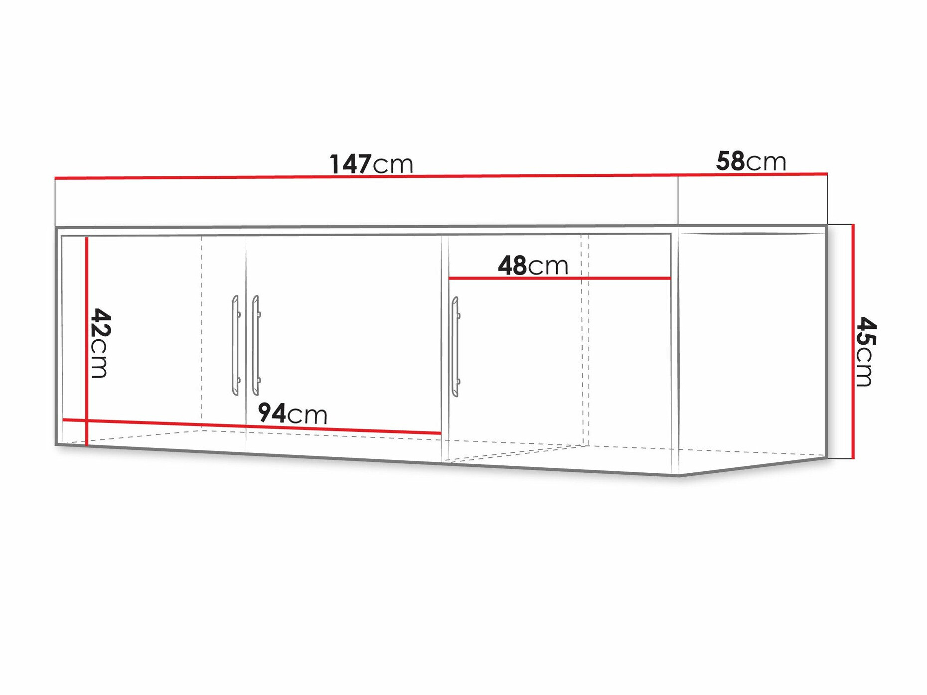 Skænk Dortivu I (Sonoma eg)