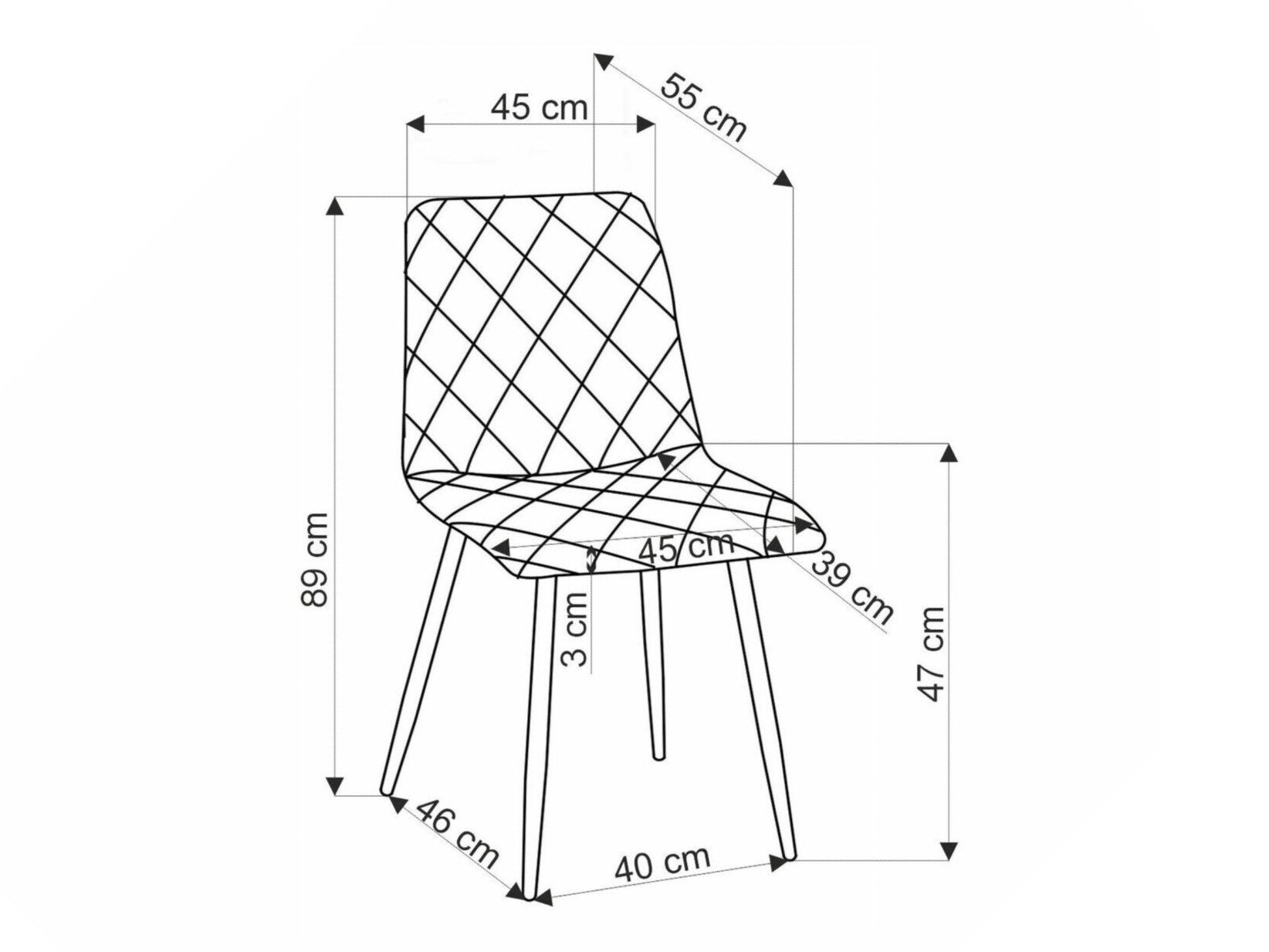 Stol Houston 1731 (Gul)