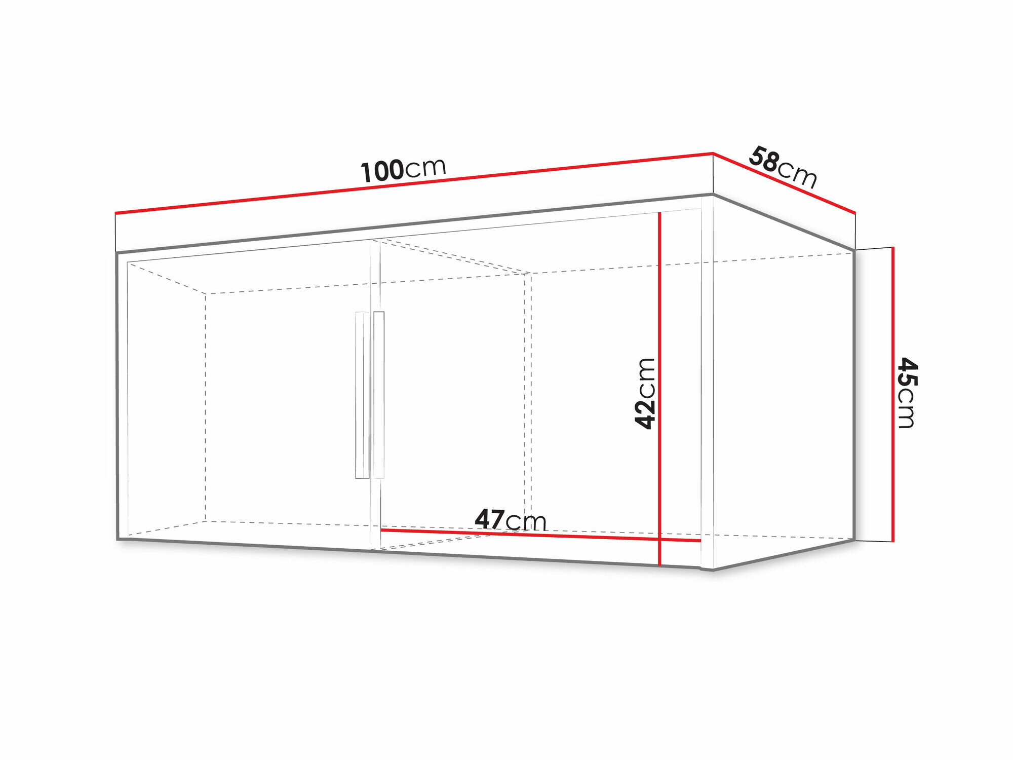 Garderobeskab Enolevo 104 (Wotan eg + Sort)