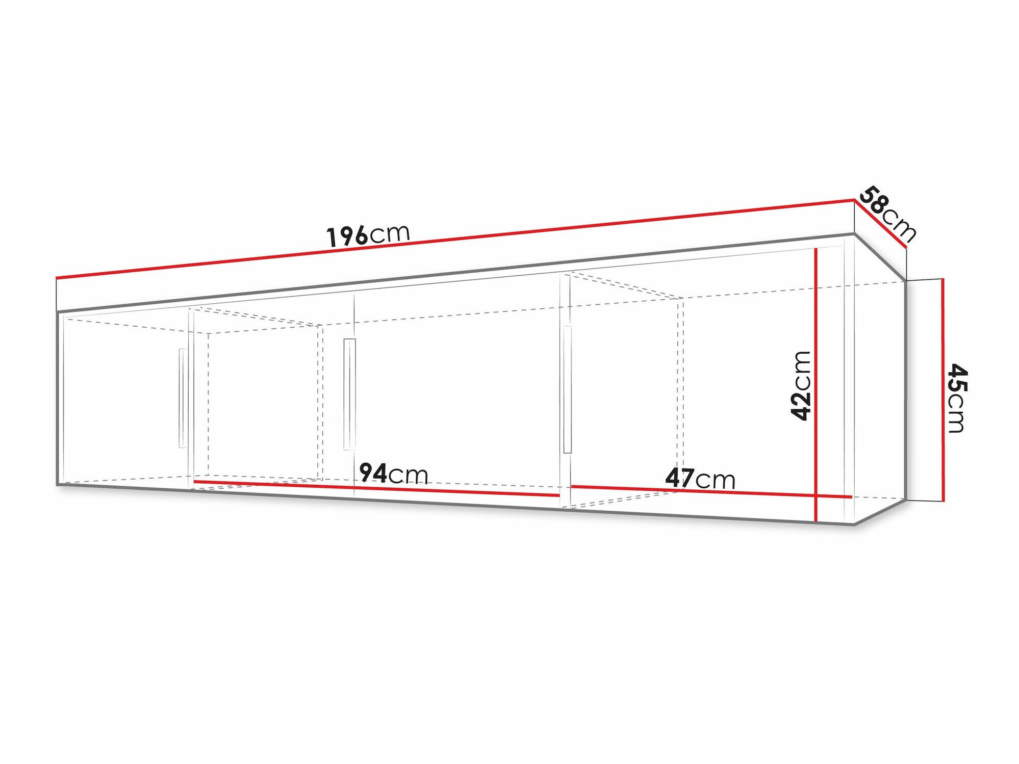 Kledingkast Collis II (Wit + Wotan eik)