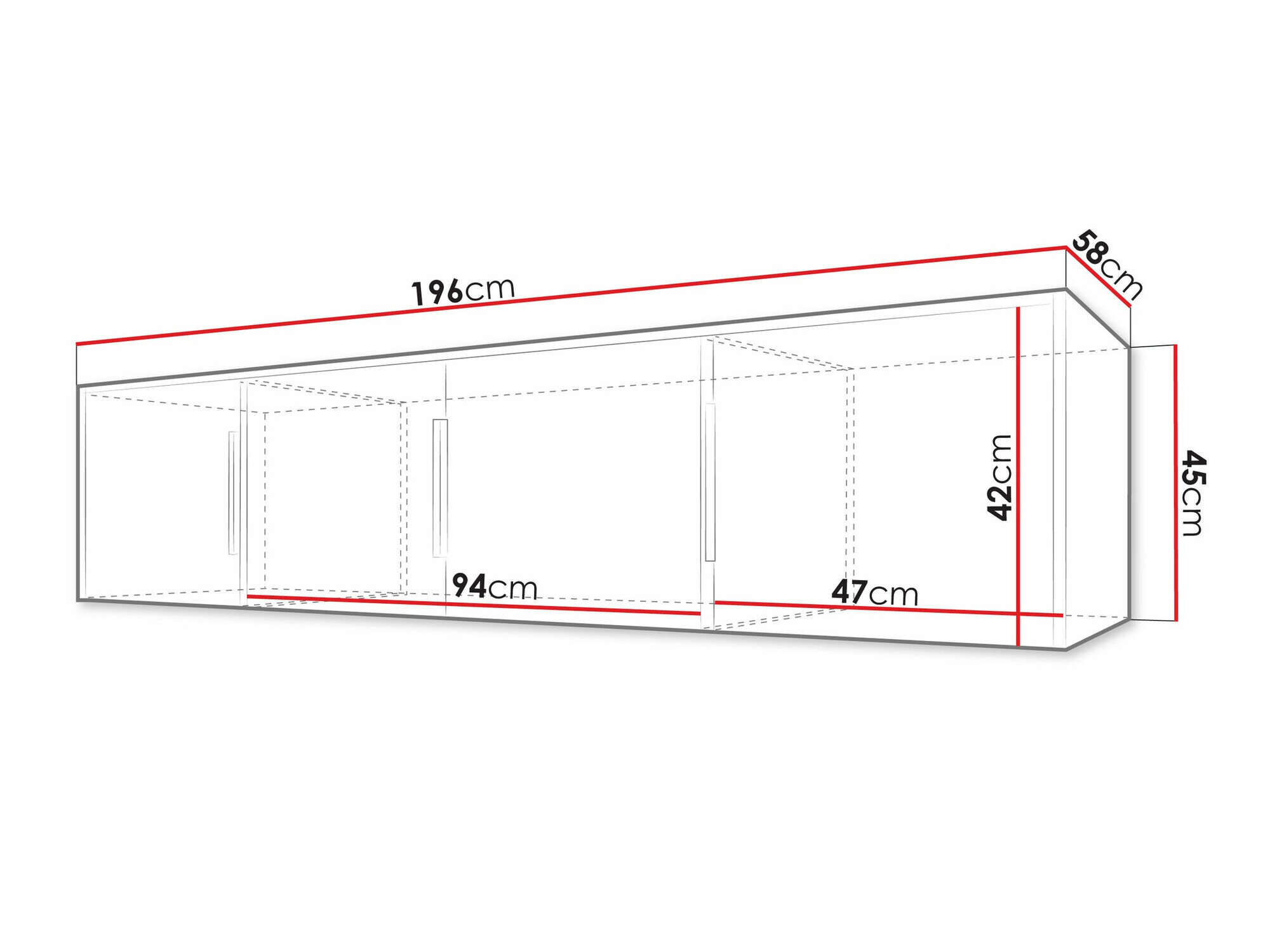 Skænk Collis II (Hvid + Wotan eg)