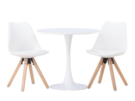 Set de mese Dallas 4467 (Alb + Maro deschis)