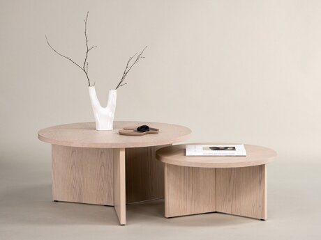 Salontafel set Dallas 4475 (Licht hout)