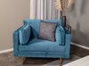 Fauteuil Dallas 100 (Blauw + Bruin)